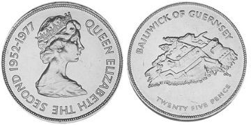 25 Pence 1977