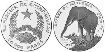 20000 Pesos 1993