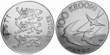 100 Krooni 1992
