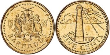 5 Centů 1973-2007