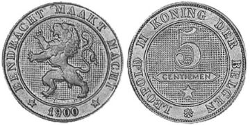 5 Centimes 1894-1900