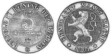 5 Centimes 1901