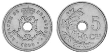 5 Centimes 1901-1903