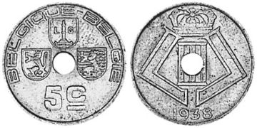 5 Centimes 1938-1939