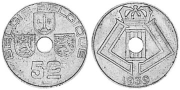 5 Centimes 1939-1940