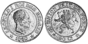20 Centimes 1860-1861