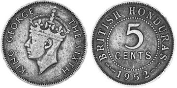 5 Centů 1949-1952