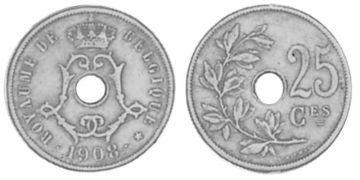 25 Centimes 1908-1909