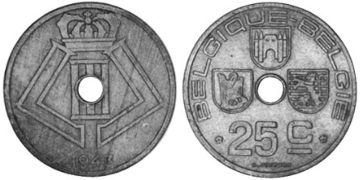 25 Centimes 1941-1947