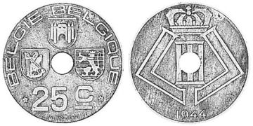 25 Centimes 1942-1947