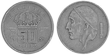 50 Centimes 1952-1955