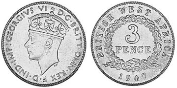 3 Pence 1938-1947