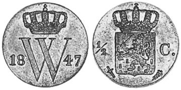 1/2 Cent 1841-1847
