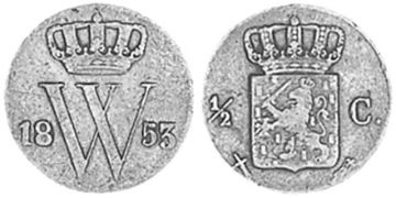 1/2 Cent 1850-1877