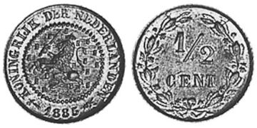 1/2 Cent 1878-1886