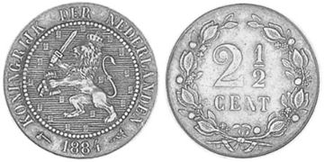 2-1/2 Cent 1877-1886