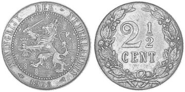 2-1/2 Cent 1903-1906