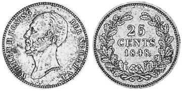 25 Cents 1848-1849