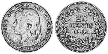 25 Cents 1891-1897