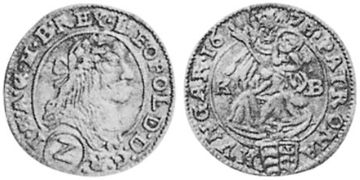 2 Krajczar 1673-1674