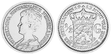 1/2 Gulden 1910-1919