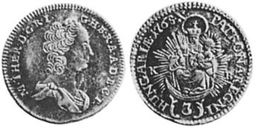 3 Krajczar 1757-1765
