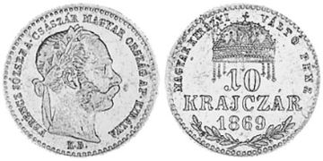10 Krajczar 1868-1869