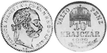 10 Krajczar 1868