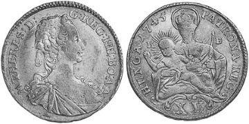 15 Krajczar 1744-1745