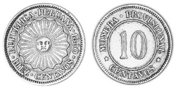 10 Centavos 1879-1880
