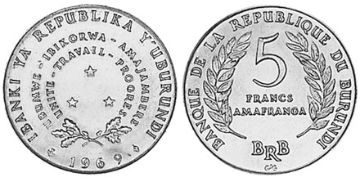 5 Franků 1968-1971