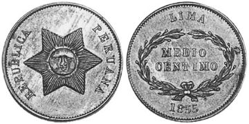 1/2 Centimo 1855