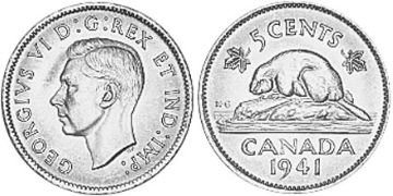 5 Centů 1937-1942