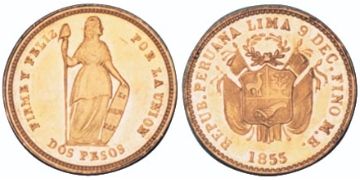 2 Pesos 1855