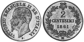 2 Centesimi 1861-1867