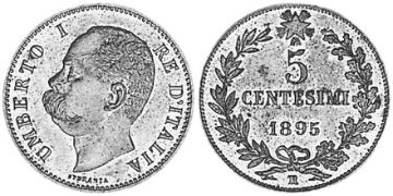 5 Centesimi 1895-1900