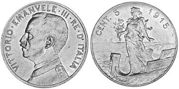 5 Centesimi 1908-1918