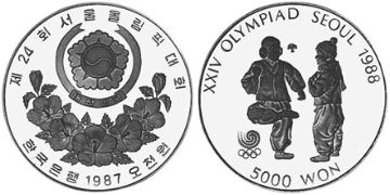 5000 Won 1987