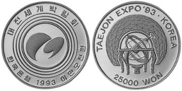 25000 Won 1993