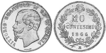 10 Centesimi 1866-1867