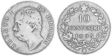 10 Centesimi 1893-1894
