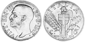 10 Centesimi 1936-1939