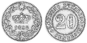 20 Centesimi 1894