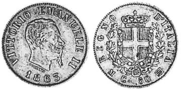 50 Centesimi 1863