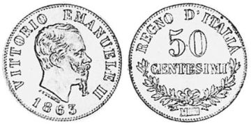 50 Centesimi 1863-1867