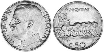 50 Centesimi 1919-1928