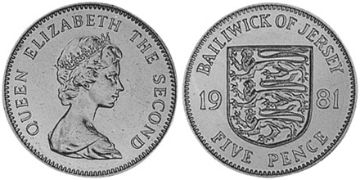 5 Pence 1981