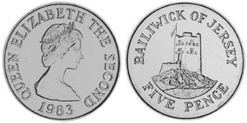 5 Pence 1983-1988