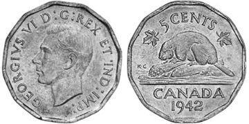 5 Centů 1942