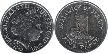 5 Pence 1998-2008
